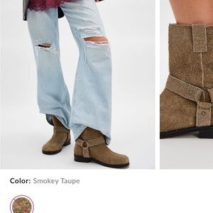 NIB London Hairy Suede Free People Boots